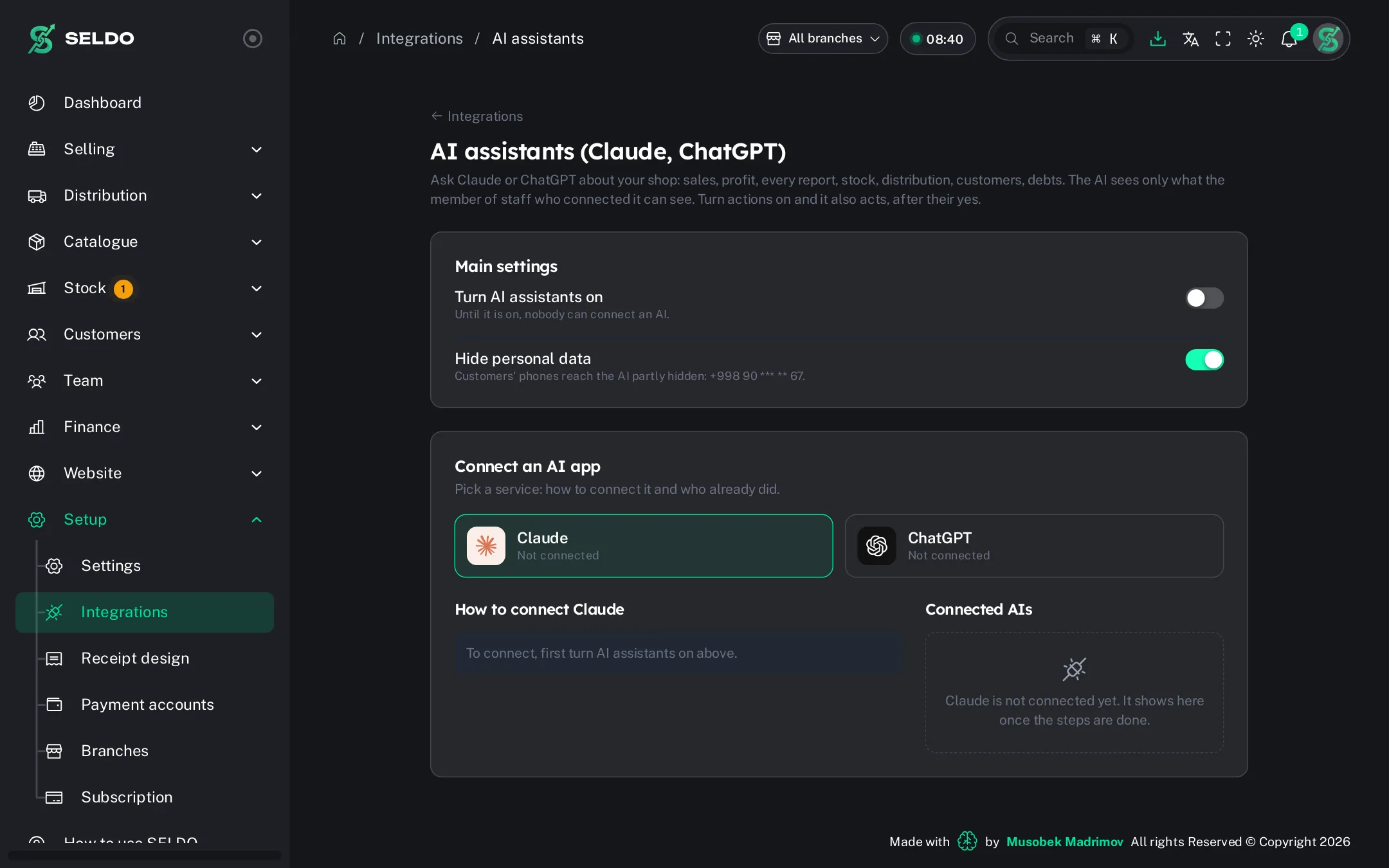 AI assistant — connecting Claude and ChatGPT