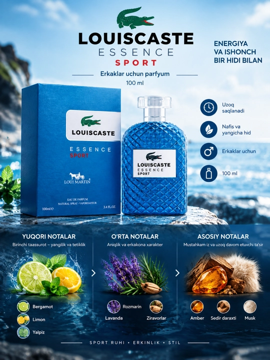 ATIR LOUICASTE ESSENCE SPORT 100ML